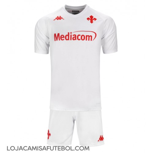 Camisa de Futebol Fiorentina Equipamento Secundário Infantil 2024-25 Manga Curta (+ Calças curtas)